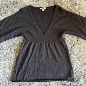 vintage forever 21 purple mauve baby doll 3/4 oversized sleeve top